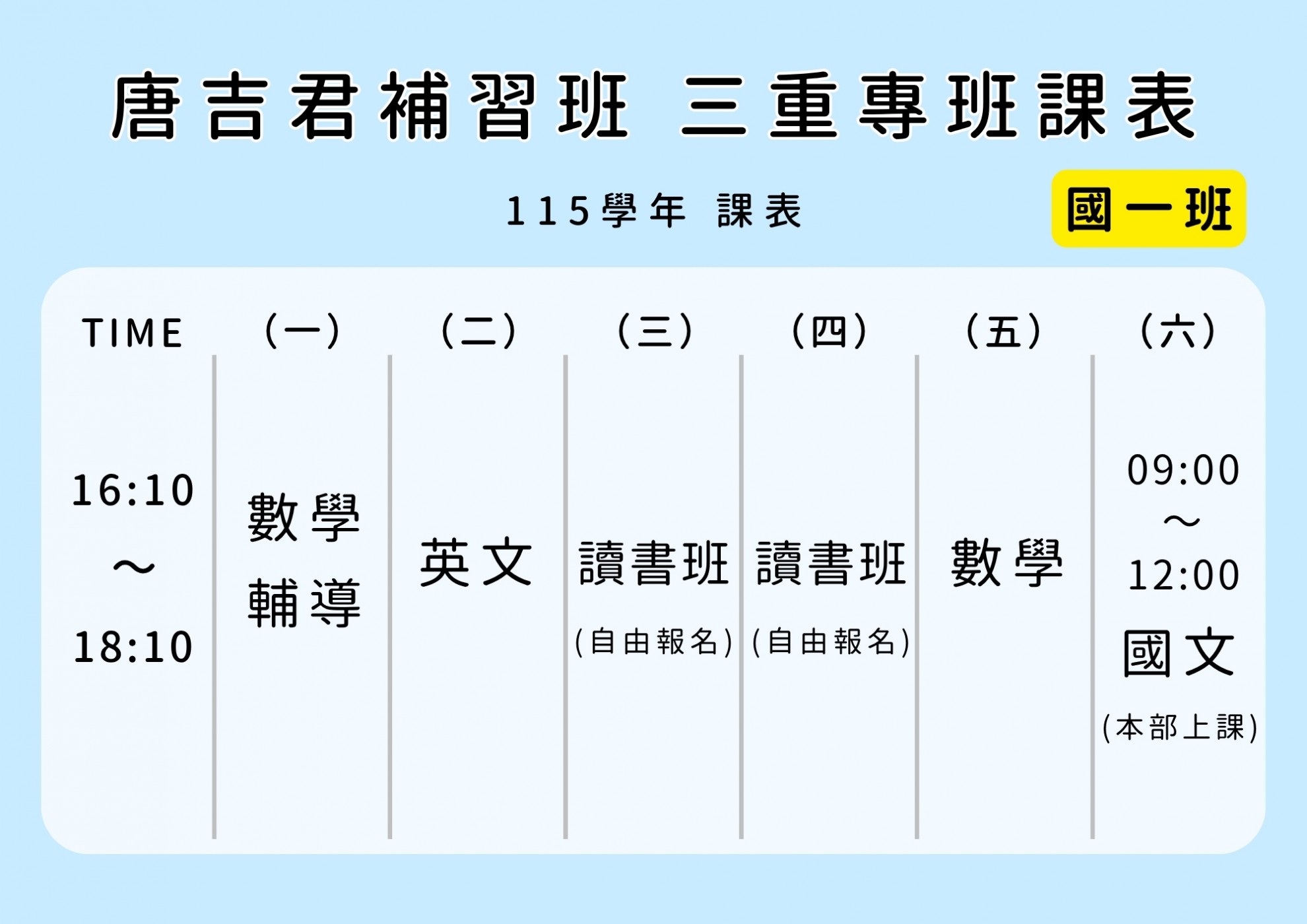 三重國中專班