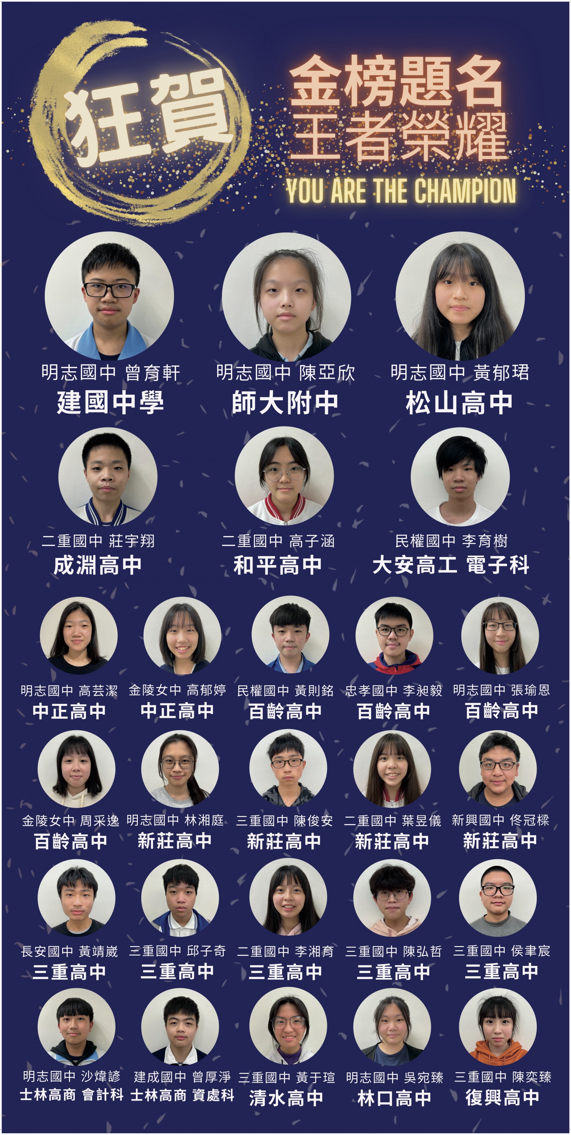 111年 國中會考成績優異