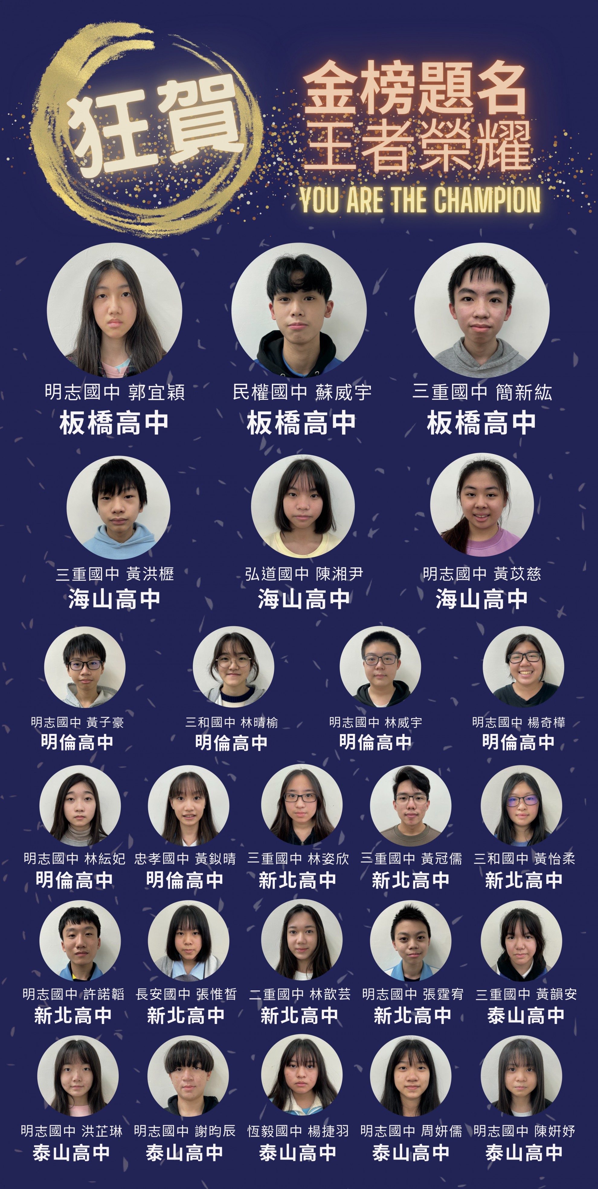 111年 國中會考成績優異