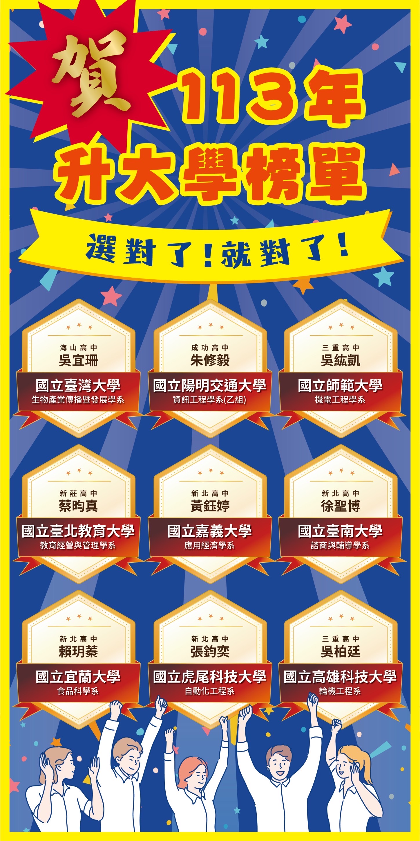 113年 高中學測成績優異