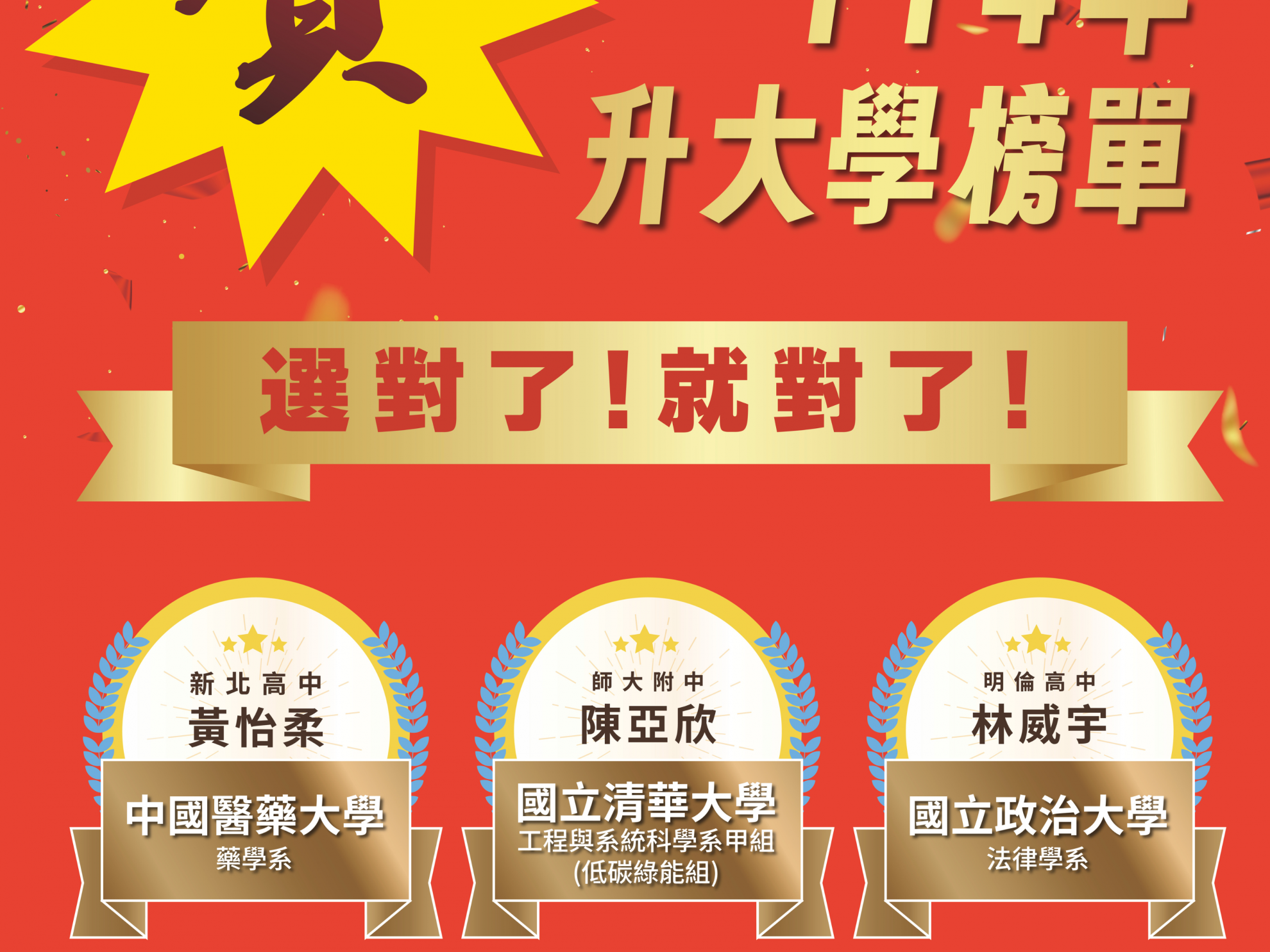 114年 高中學測成績優異